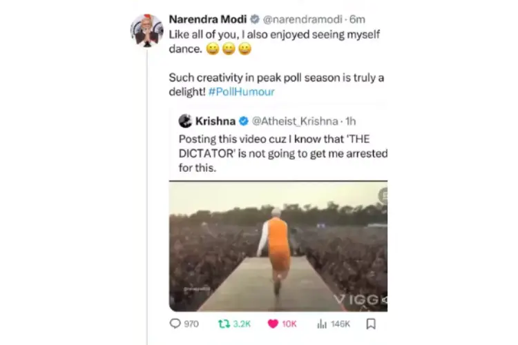 PM Modi Reacts to Viral Meme with Humor, Unlike Bengal Police